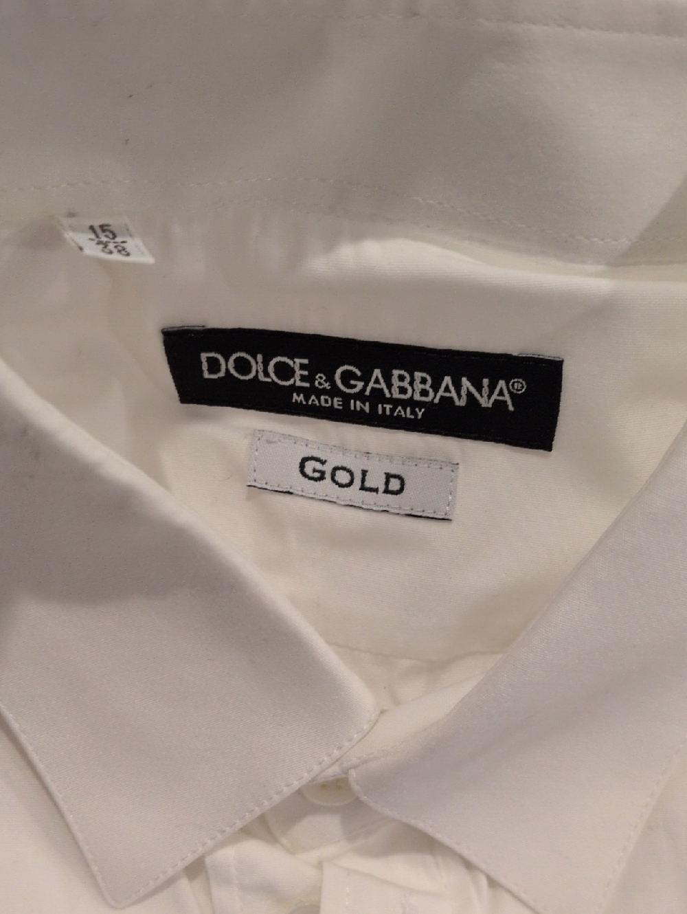 Dolce & Gabbana White Men’s Dress Shirt 38 Neck 15